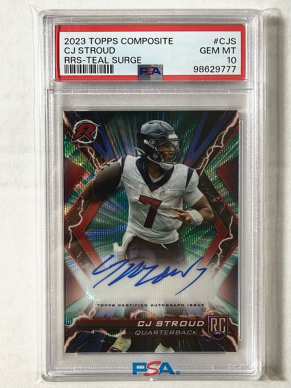 CJ Stroud Rookie 2023 Topps Composite RRS-Teal Surge 24/149 - PSA 10